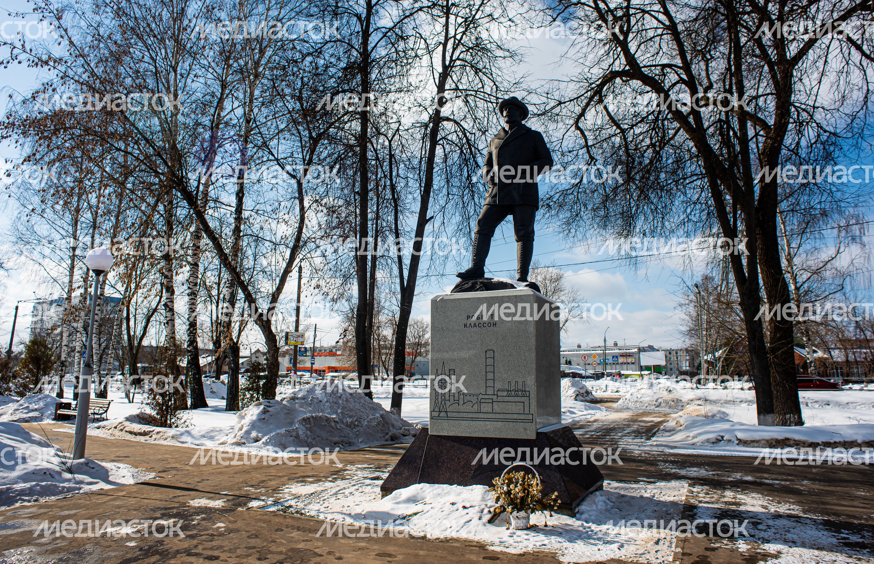 Зимние виды города Электрогорск