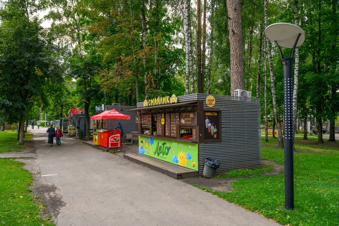 Торговля в Центральном парке культуры и отдыха в Ногинске Богородского округа