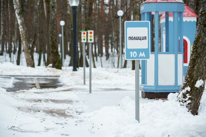 Кашира. Городской парк. Зима