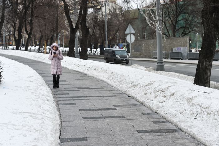Городская жизнь в Москве в марте