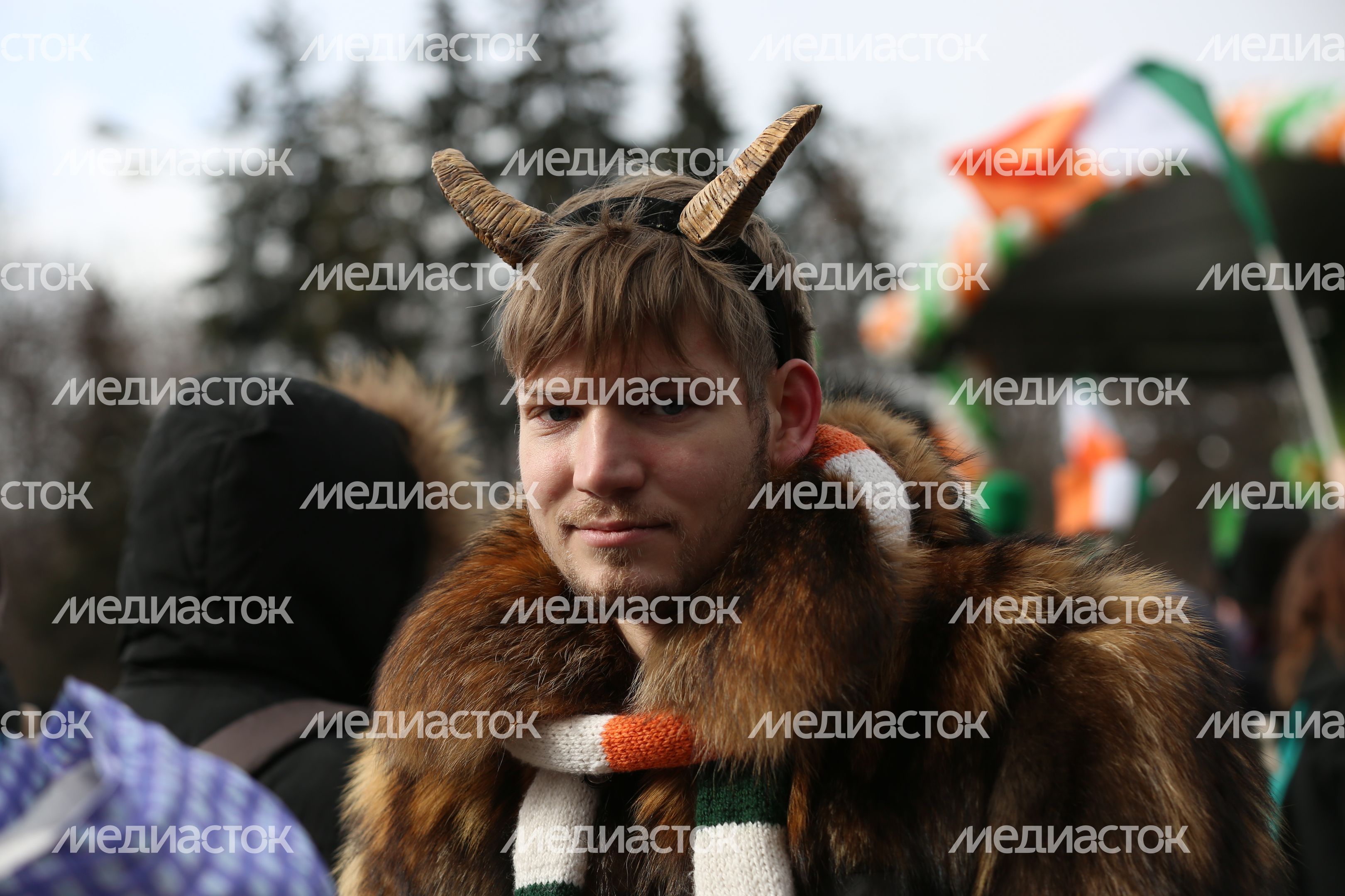 Парад в День Святого Патрика в Москве
