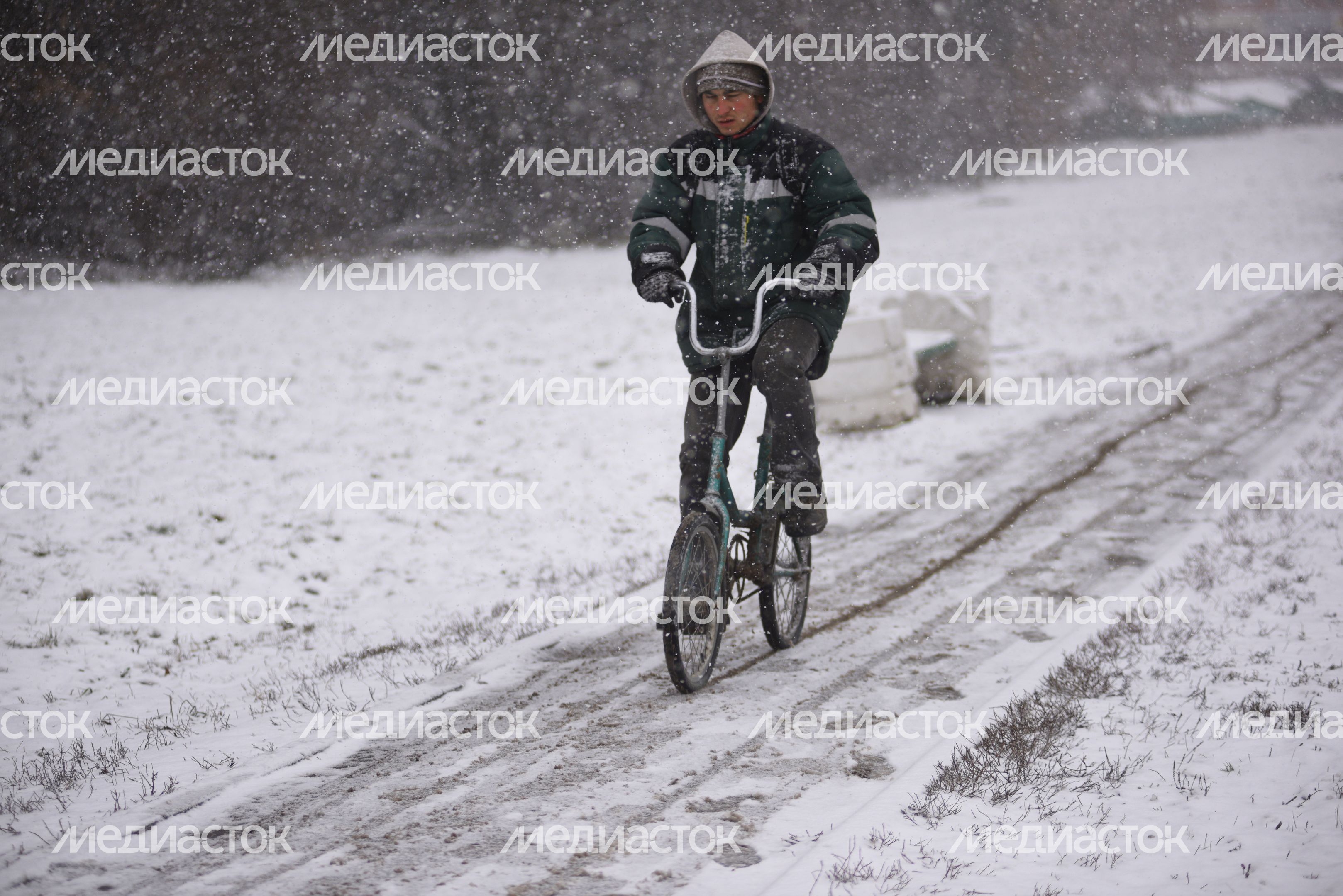 Снегопад в Троицке