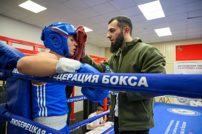 Соревнования по боксу в Люберцах, посвященные разгрому немецко-фашистских войск под Москвой