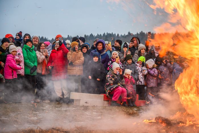 Празднование Масленицы в Муранове