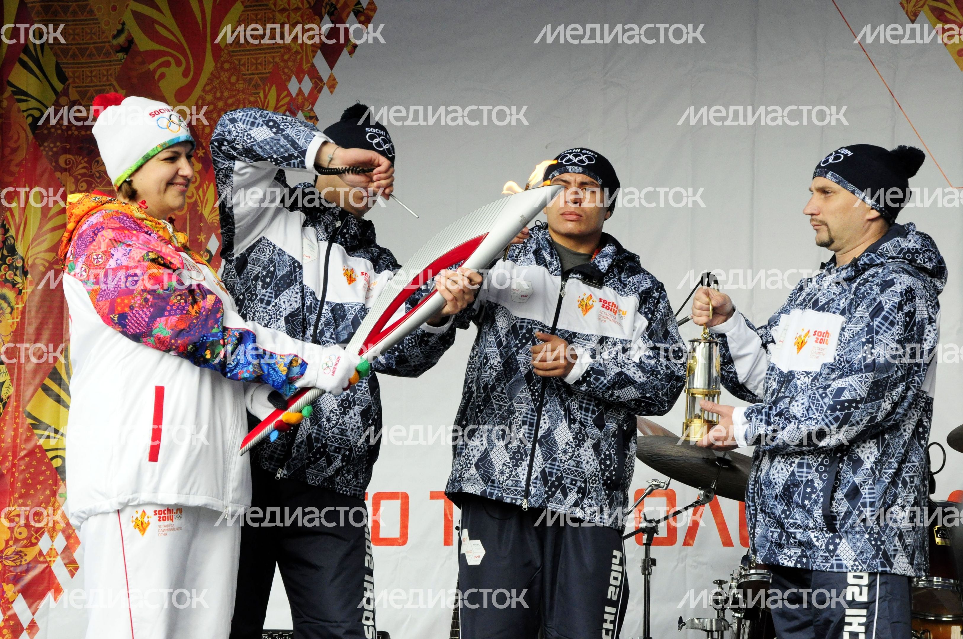 Олимпийский огонь в Красногорске