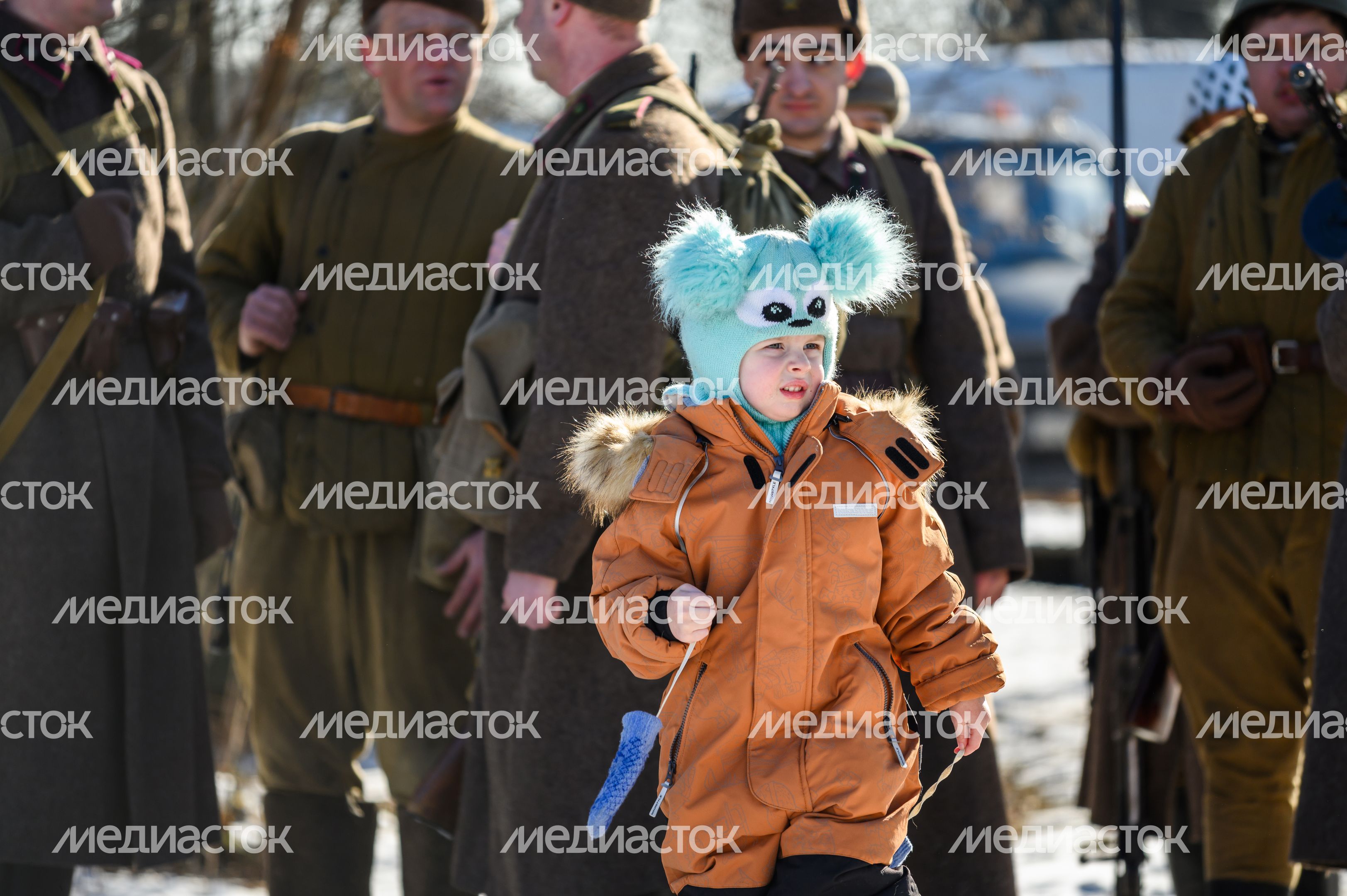 Военно-историческая реконструкция в музее танка Т-34 в Мытищах