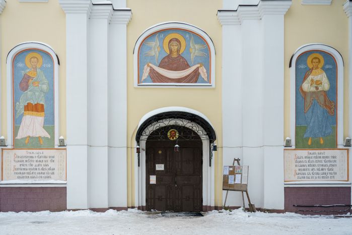 Храм Космы и Дамиана в Жуковском зимой
