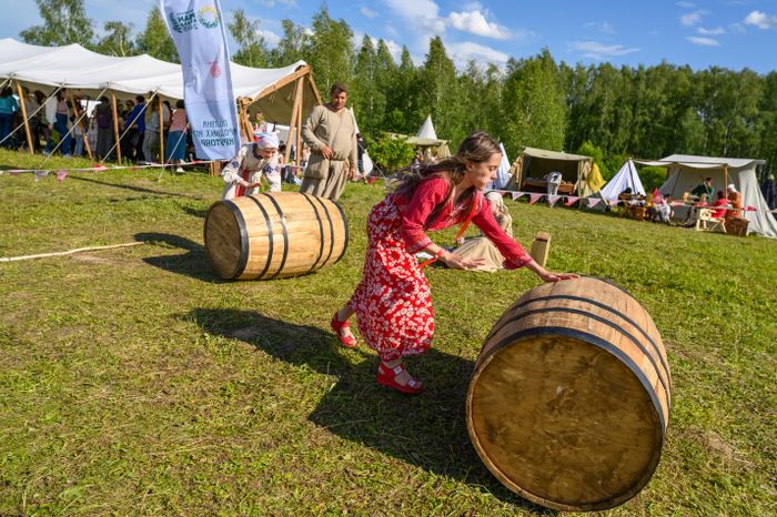 Народные игры на фестивале «Иван Купала 2025» в Кашире