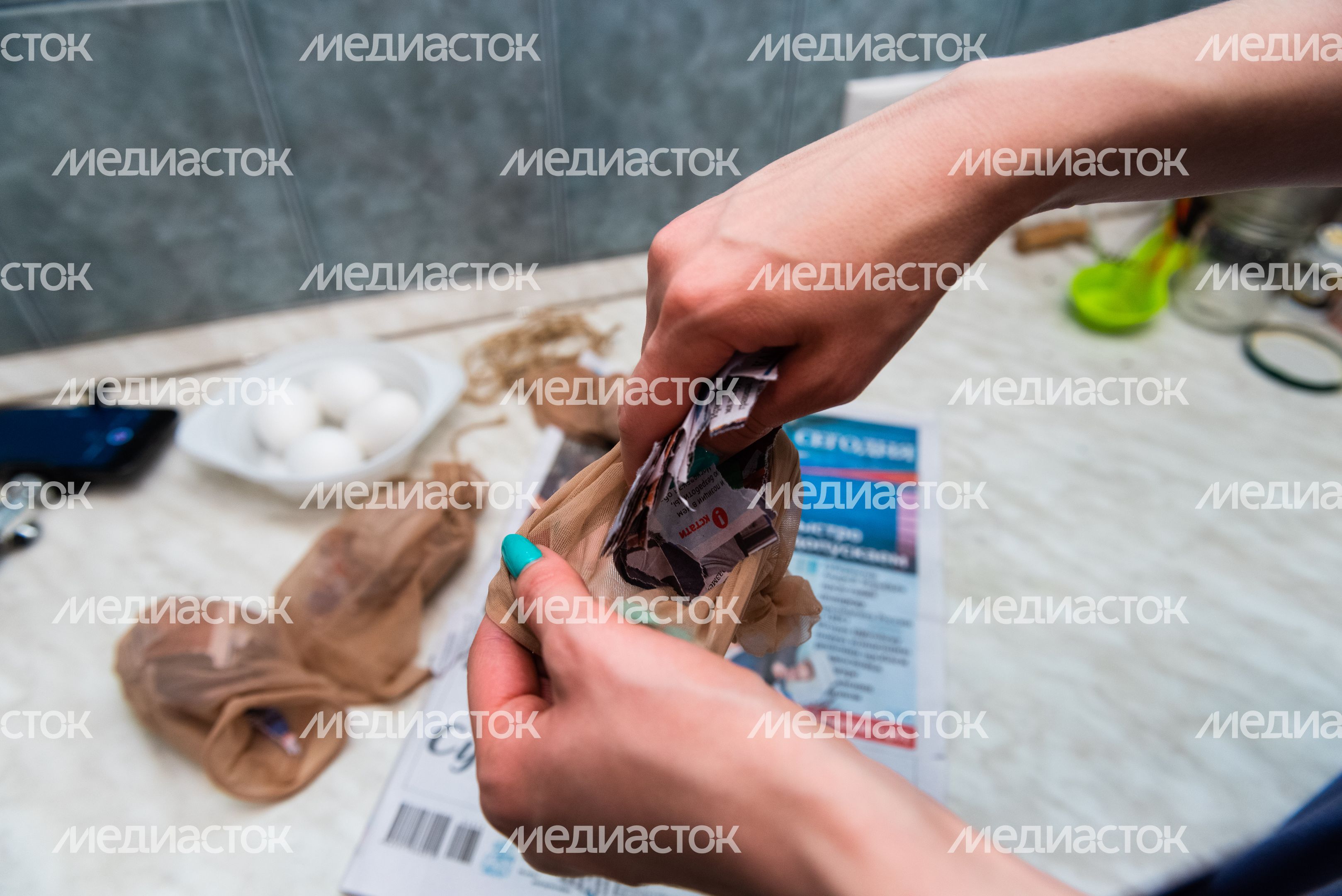 Эксперимент РИАМО по окраске яиц к Пасхе