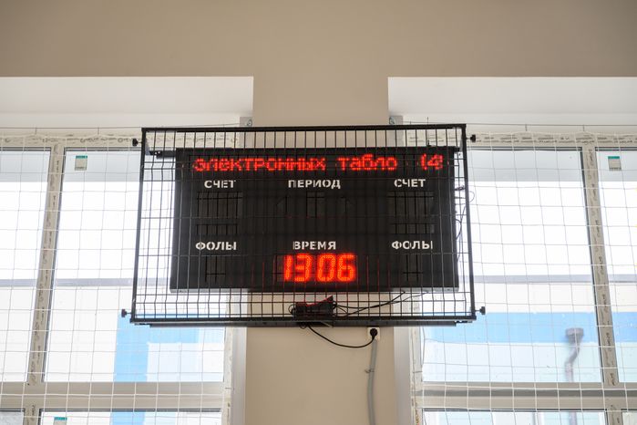 Спортивный зал в основном здании Центра образования №1 Красноармейска после капитального ремонта