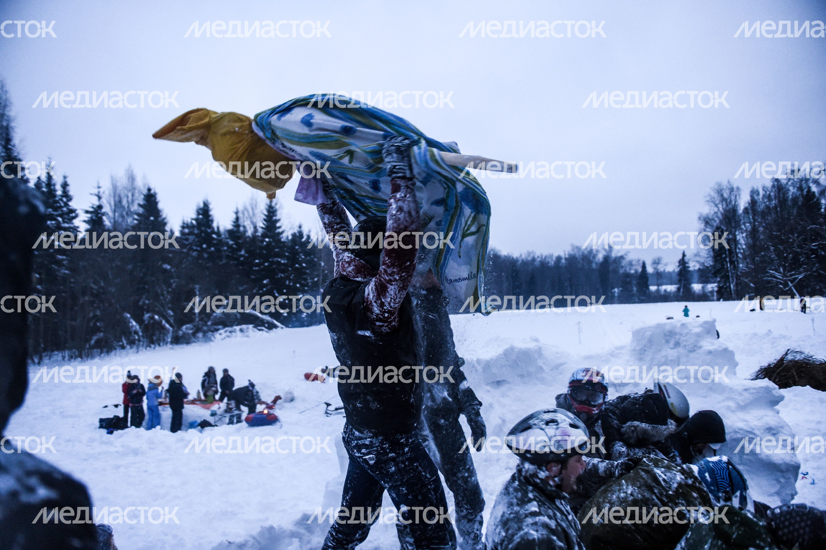 Празднование Масленицы в Копнино