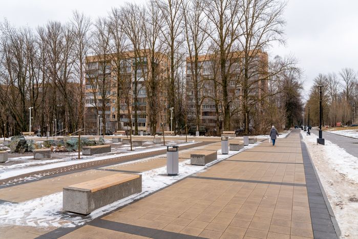 Благоустройство парка Победы в Пущино