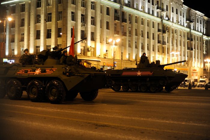 Репетиция Парада Победы на Красной площади в Москве