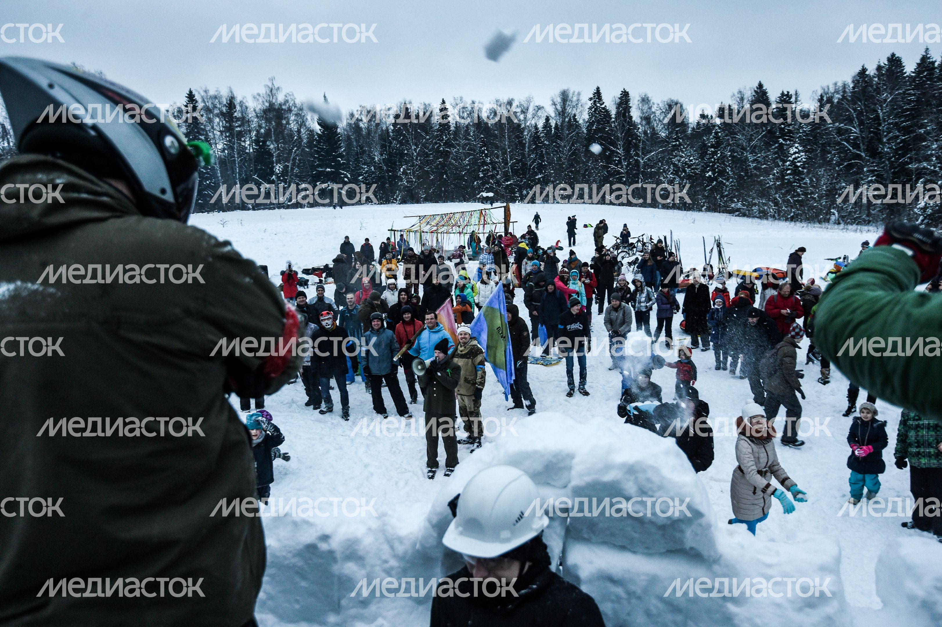 Празднование Масленицы в Копнино