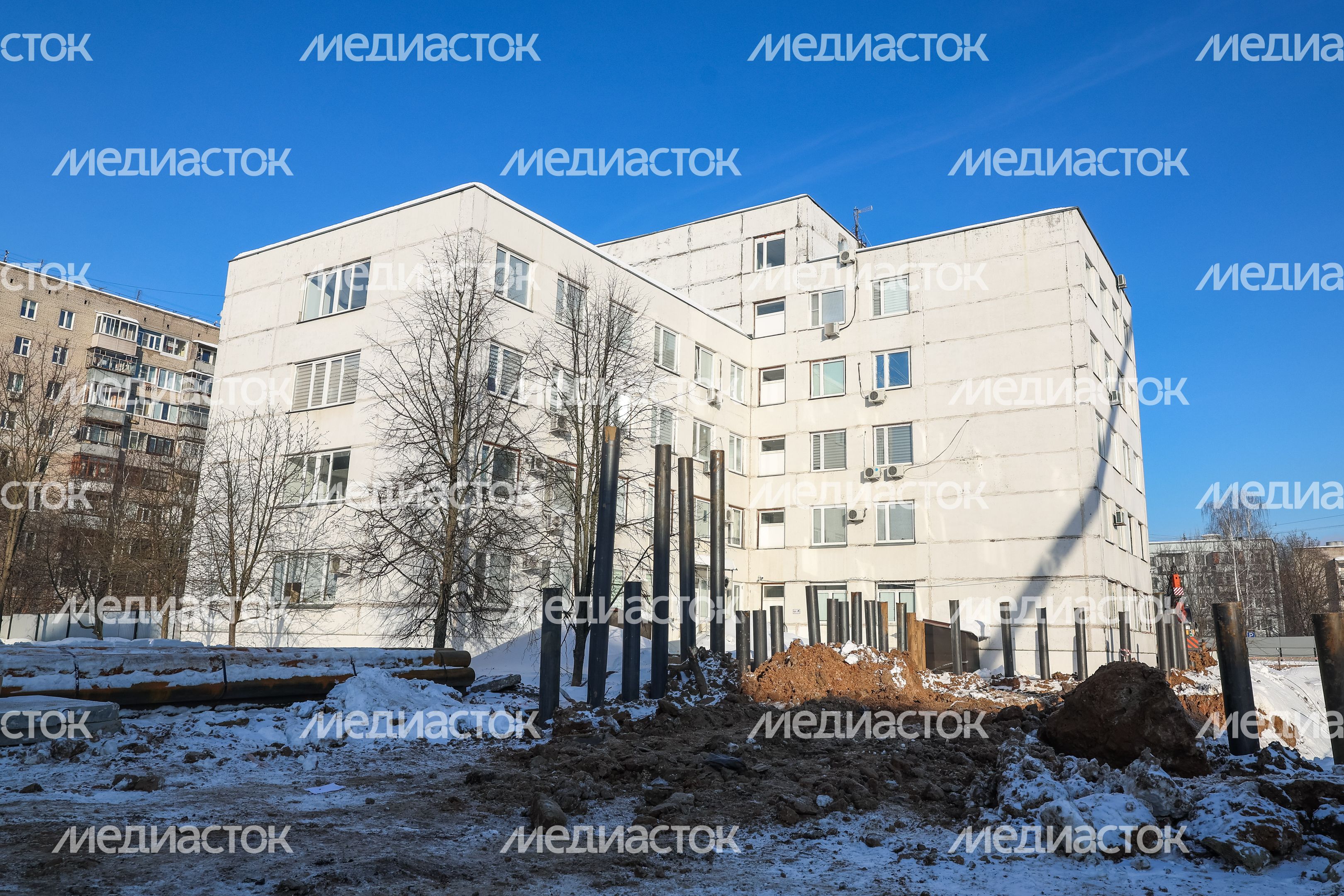 Строительство нового корпуса поликлиники №4 в Нахабино