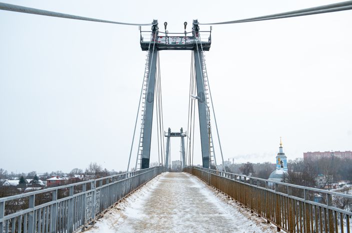 Зимние виды города Воскресенск