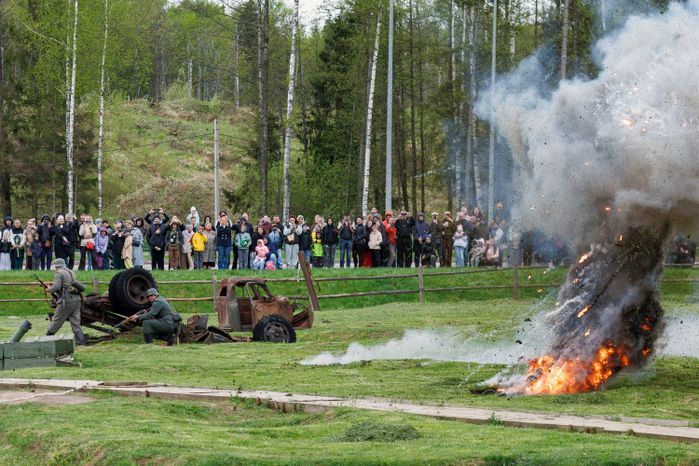 День Победы в Центральном парке «Патриот» Одинцовского округа: военно-историческая реконструкция «В логове зверя»