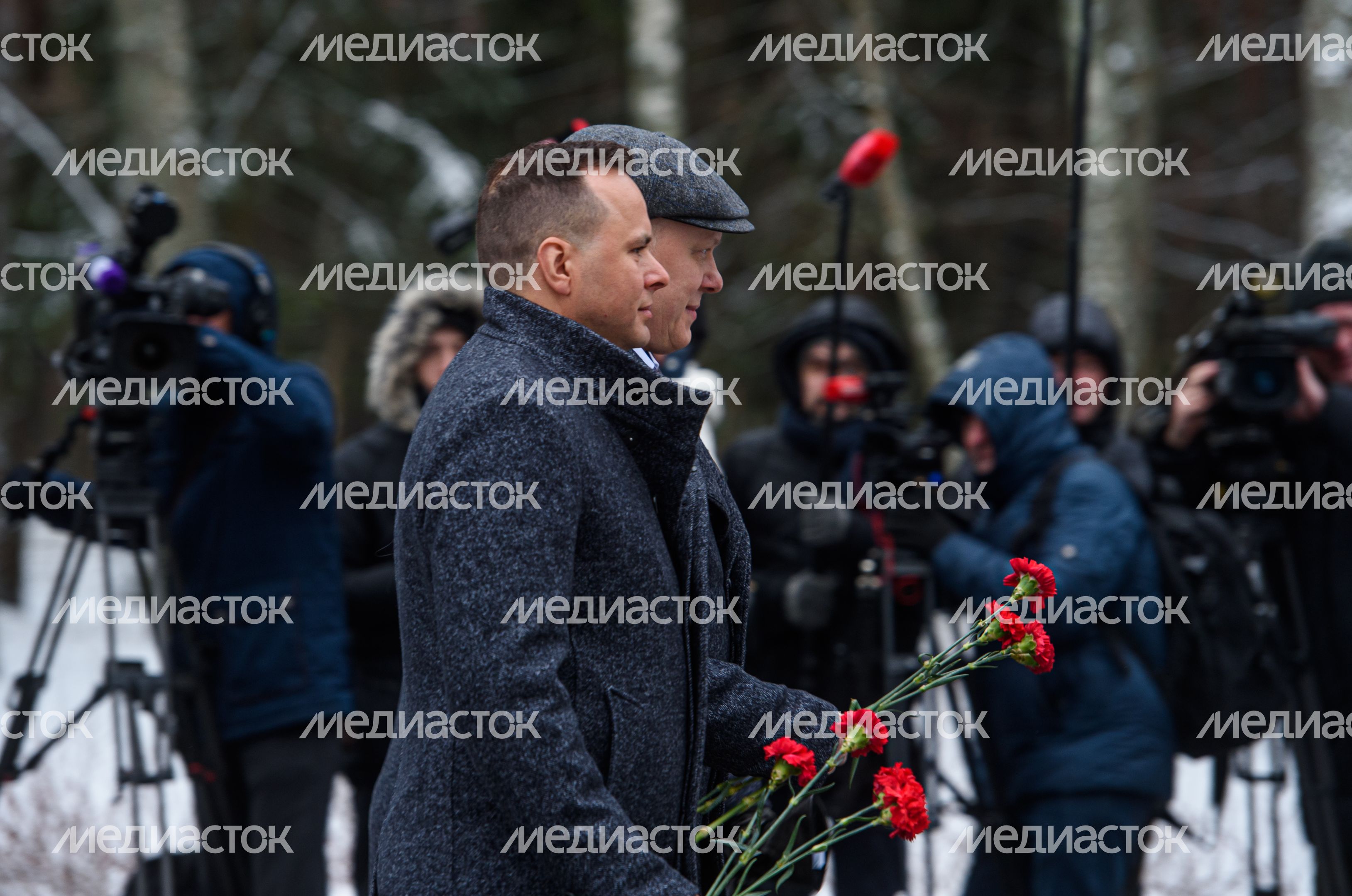 Торжественная встреча космонавтов и астронавтов 67-й длительной экспедиции на МКС