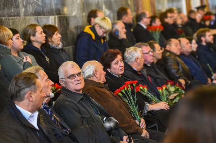 Церемония прощания с космонавтом Алексеем Леоновым в Подмосковье