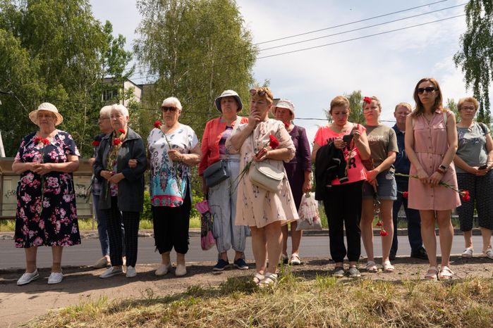 Деревня Слобода. Перезахоронение солдат ВОВ