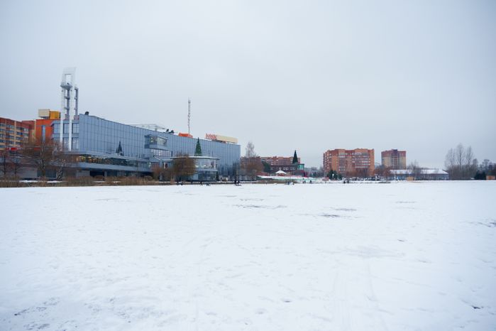 Дубна. Парк семейного отдыха. Зима