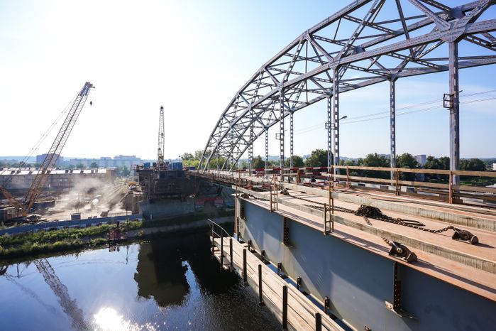 Возведение нового Рогачевского моста в Дмитрове