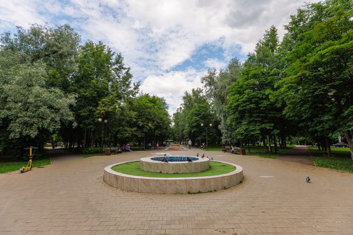 Мемориал «Вечный огонь» на Лесной улице в микрорайоне Юбилейный города Королева