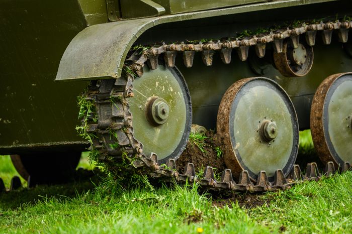 Военно-историческая реконструкция событий мая 1945 года в музее истории танка Т-34 в Мытищах