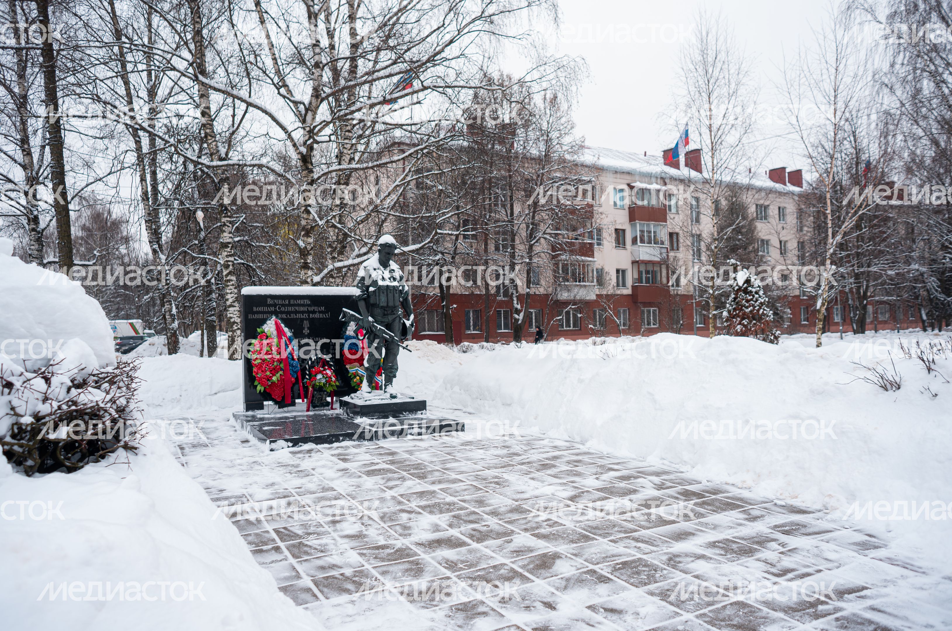Зимние виды города Солнечногорск