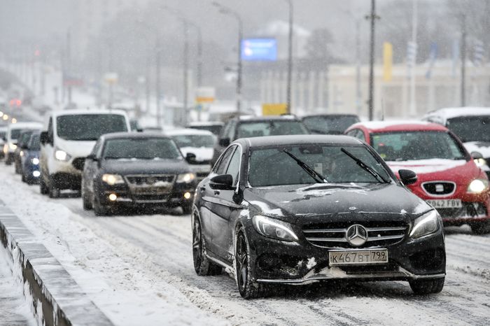 Снегопад в Москве