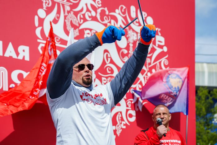Богатыри на международной выставке-форуме "Россия"