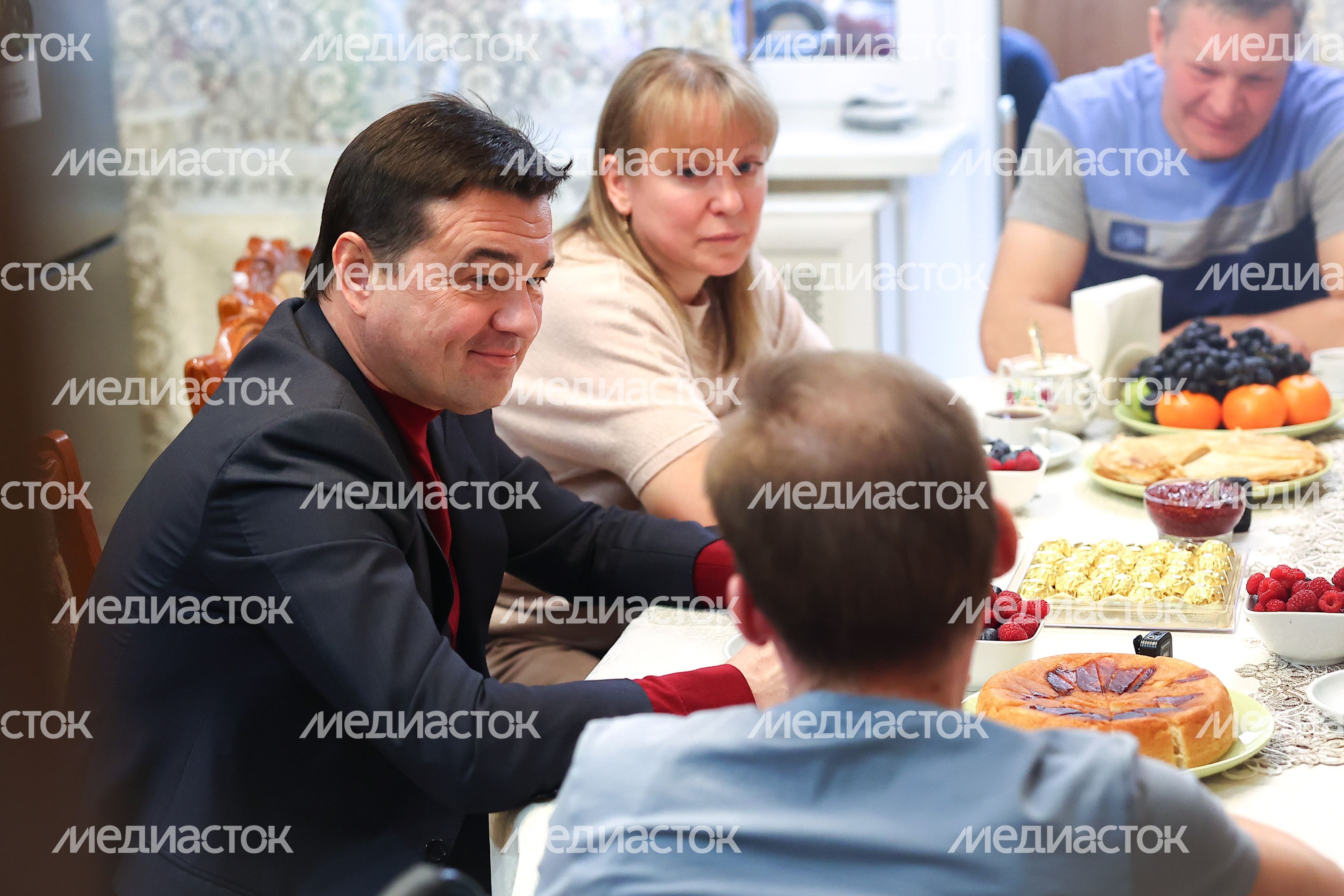Посещение губернатором семьи мобилизованного в Одинцове