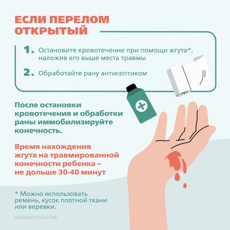 Первая помощь при переломах Квадрат 06