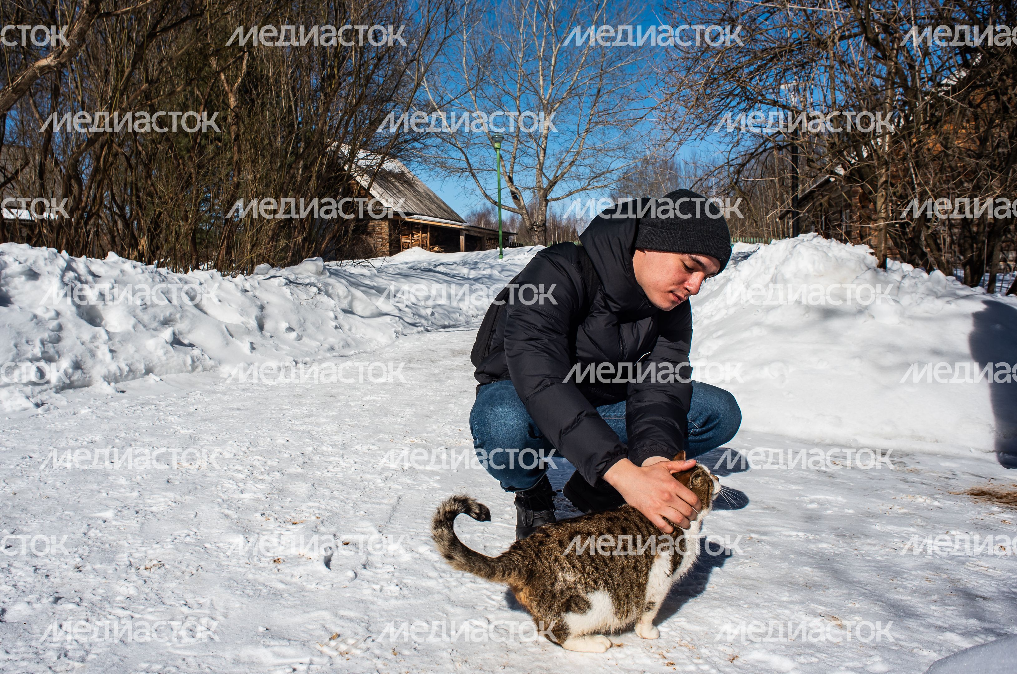 Зимние виды усадьбы Шахматово