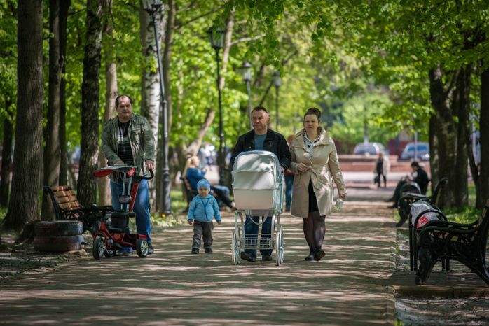 Городской парк в Долгопрудном