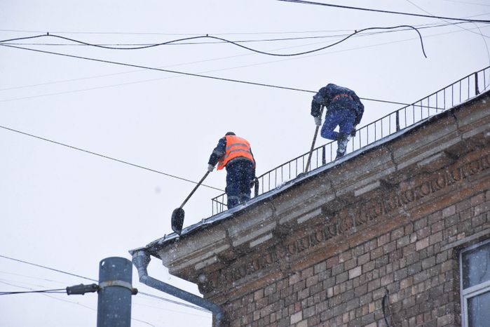 Снегопад в Московском регионе, 18.01.2018
