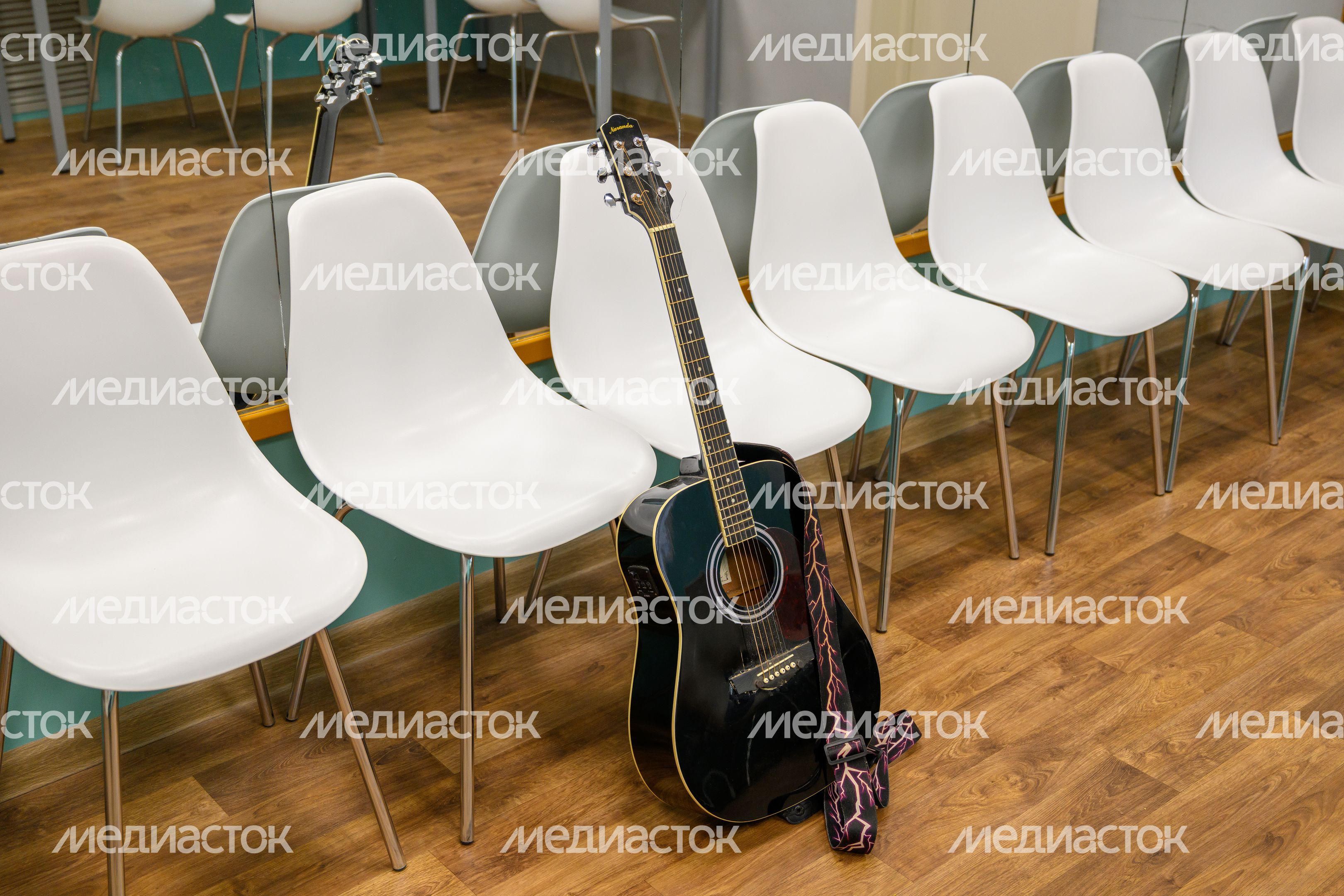 Кабинет для занятий музыкой в Доме культуры поселка Радужный округа Коломна после капитального ремонта