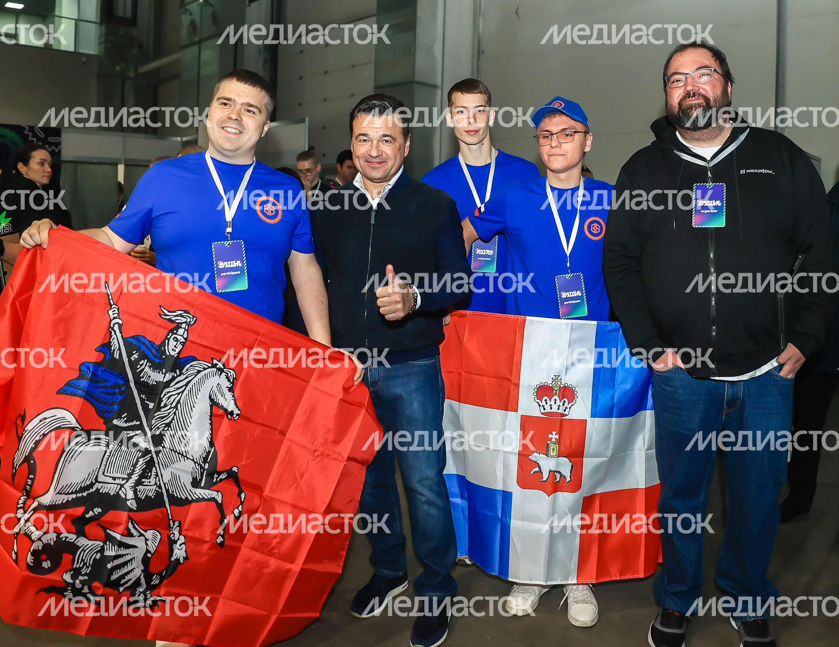 Посещение Губернатором Подмосковья Международного чемпионата «Битва роботов»