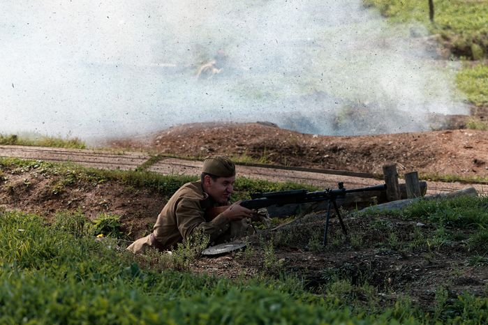 Военно-историческая реконструкция «Огненная дуга» в Одинцовском округе, посвященная Курской битве