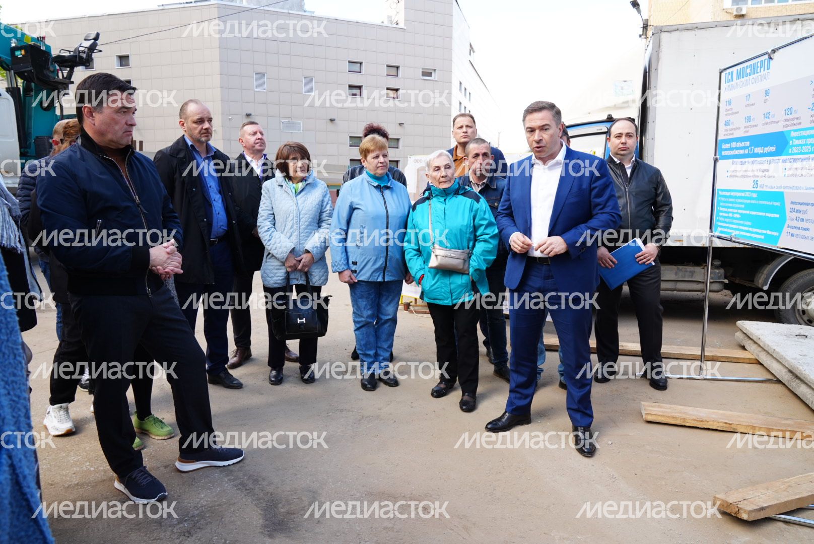 Проверка губернатором ремонта теплосетей в Химках