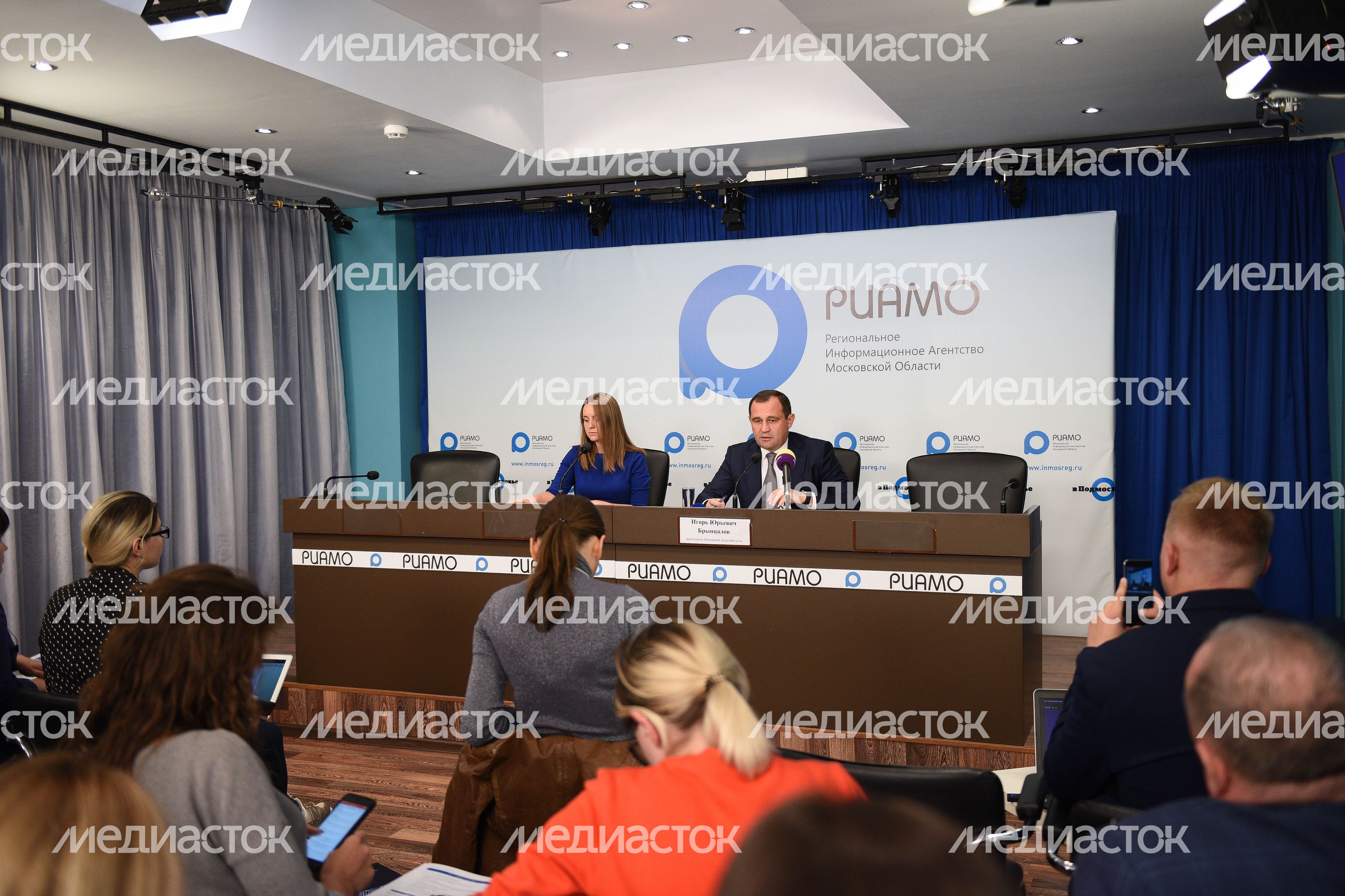 Пресс-конференция председателя Московской областной думы Игоря Брынцалова