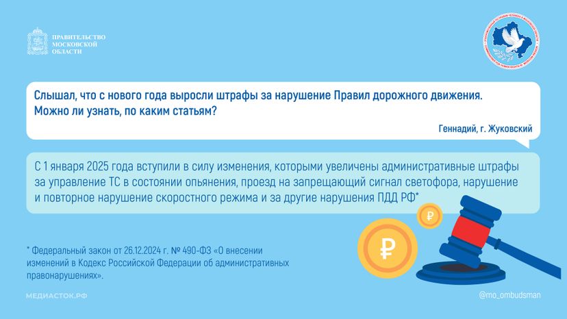 Новые штрафы за нарушение ПДД горизонталь 01