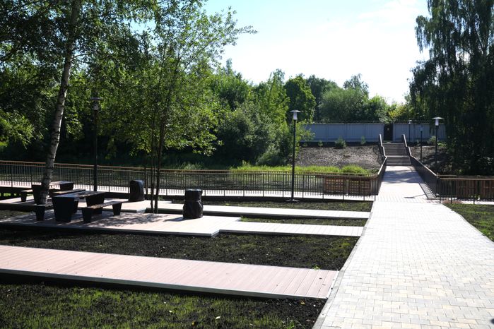 Благоустройство зоны отдыха у реки Учи в Ивантеевке