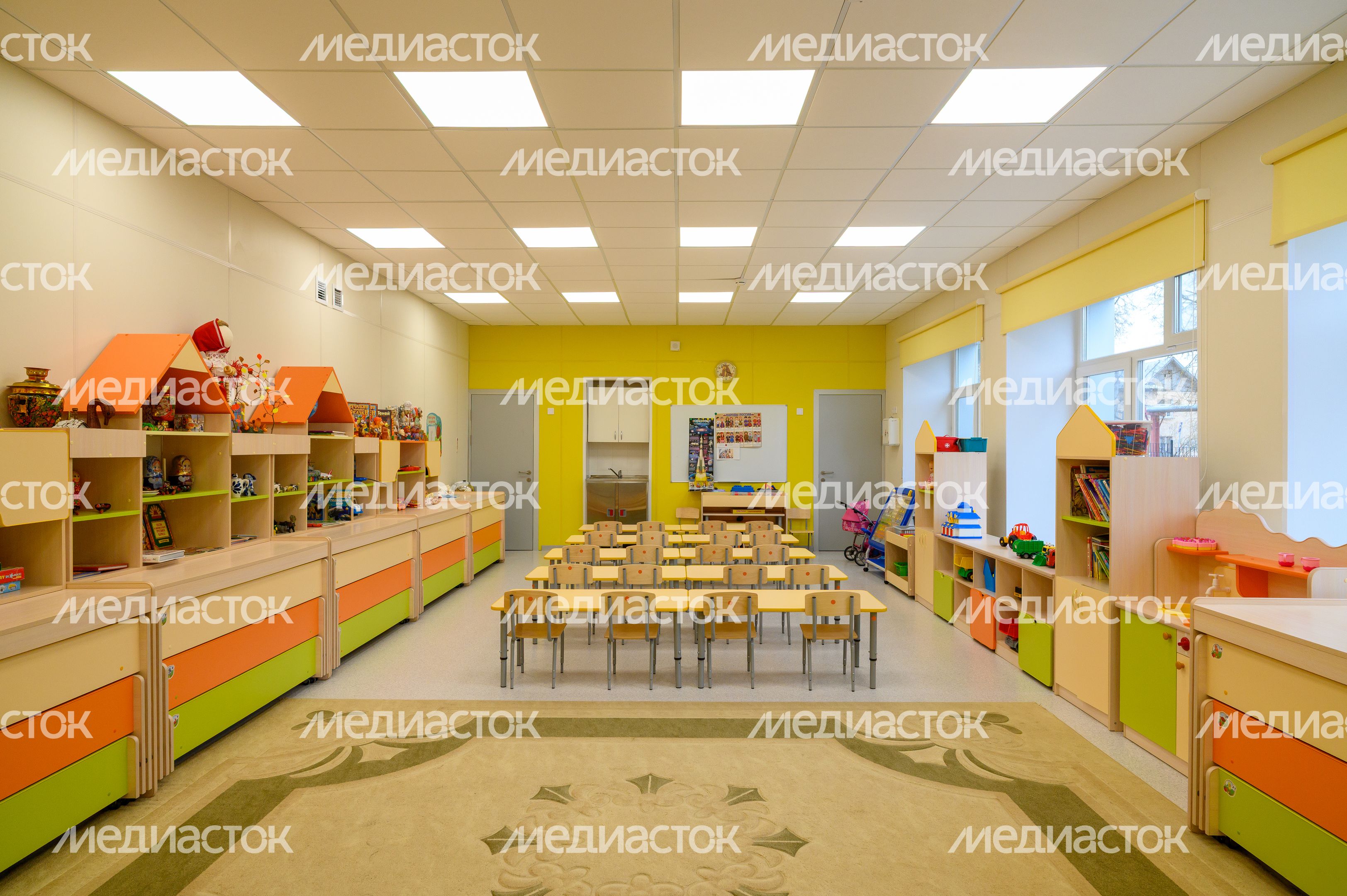 Игровая комната в детском саду «Полянка» после капитального ремонта