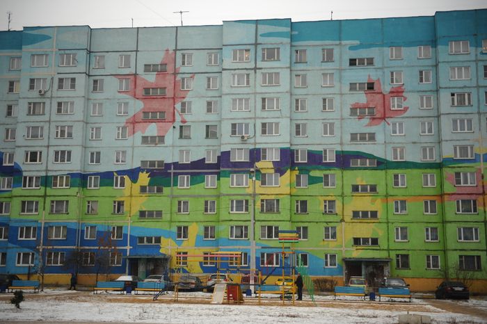 Двор многоквартиного дома в Раменском