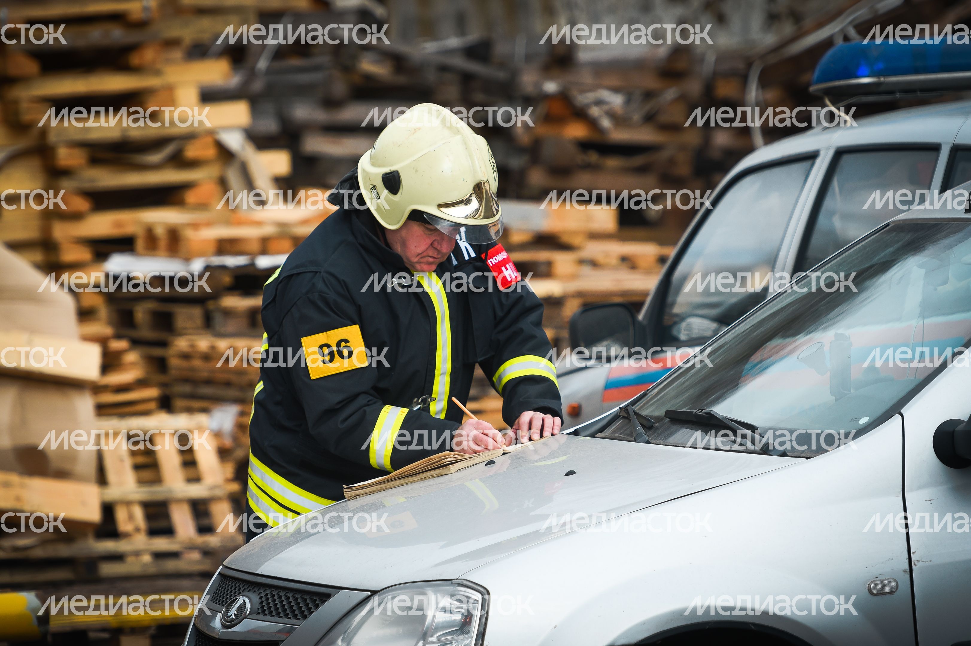 Пожар на заводе алюминиевых изделий в Дмитрове