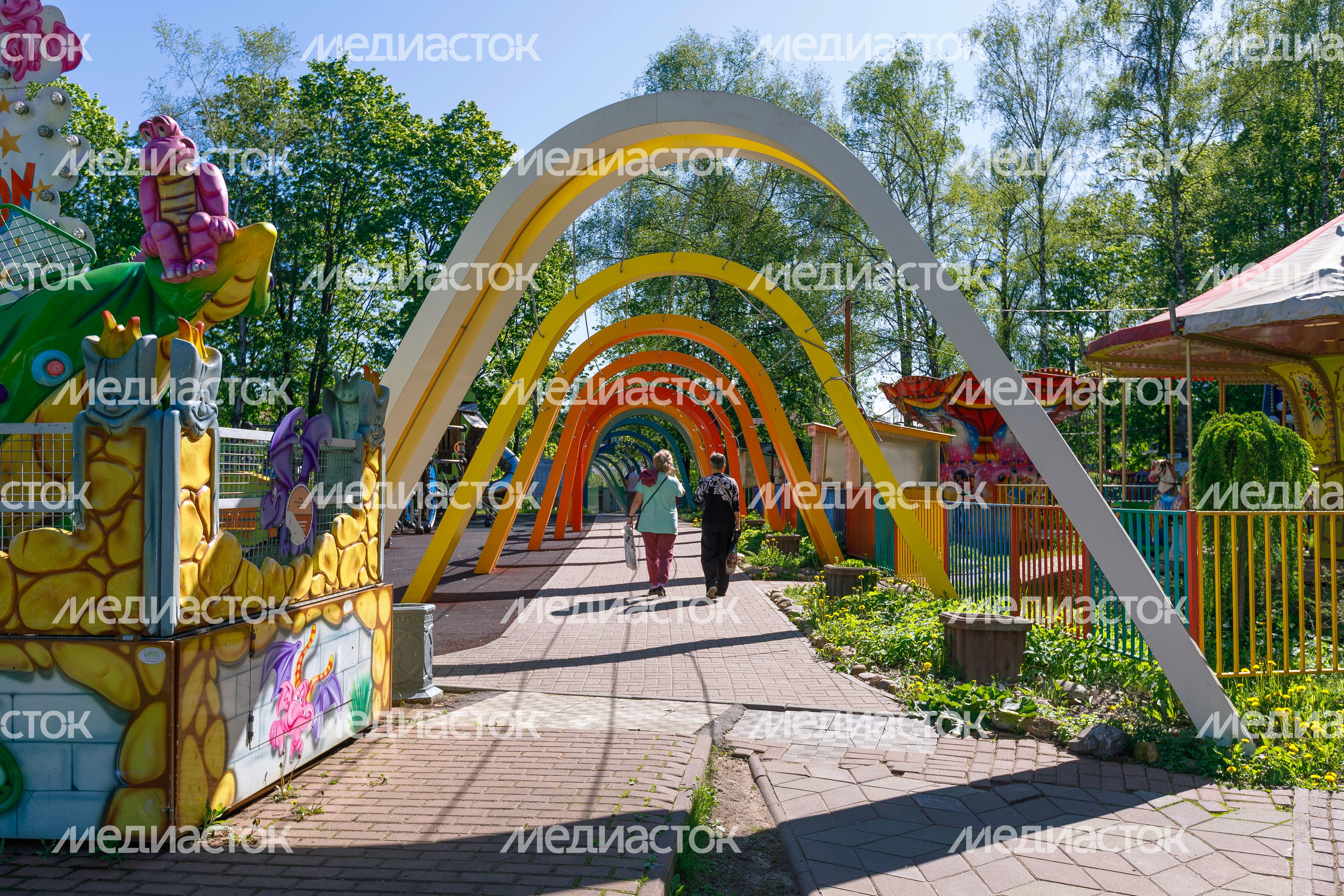 Аттракционы в парке «Березовая роща» города Дмитров Аттракционы в парке «Березовая роща» города Дмитров