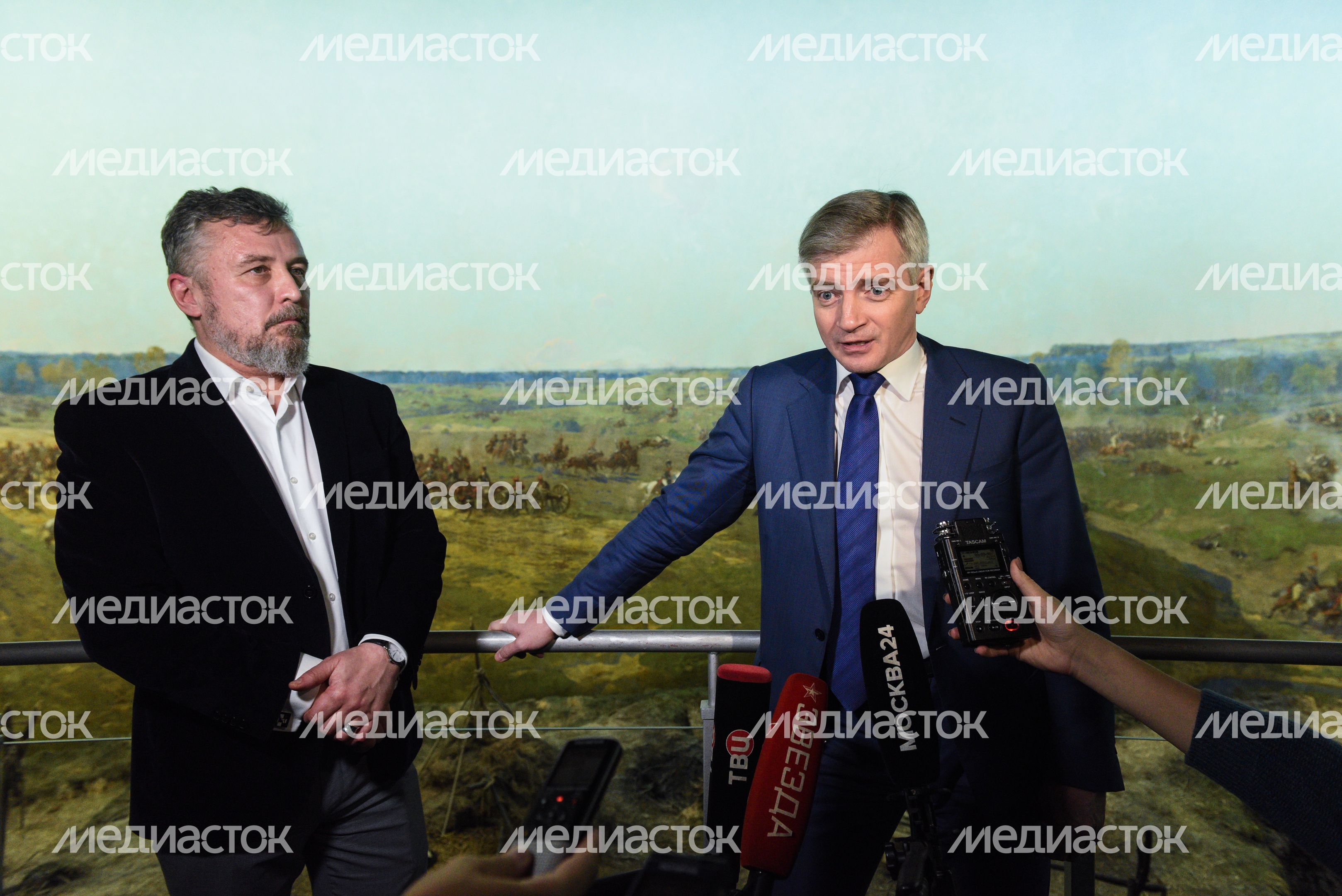 Открытие музея‑панорамы «Бородинская битва» после реконструкции в Москве Открытие музея‑панорамы «Бородинская битва» после реконструкции в Москве