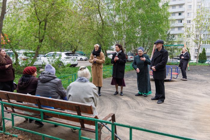 Акция «Песни Победы» для жительницы блокадного Ленинграда Людмилы Ивановны Бриллиантовой ко Дню Победы в Химках