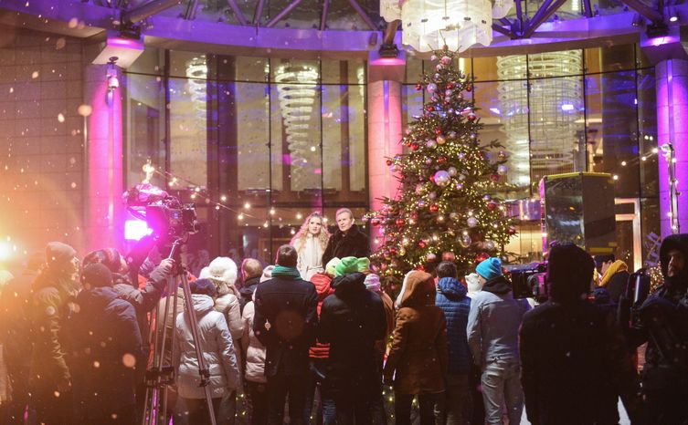 Съёмка телешоу «Новогодняя ночь» на Первом канале